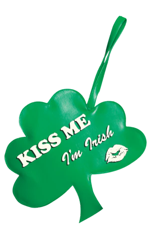 irish shamrock bag accessory